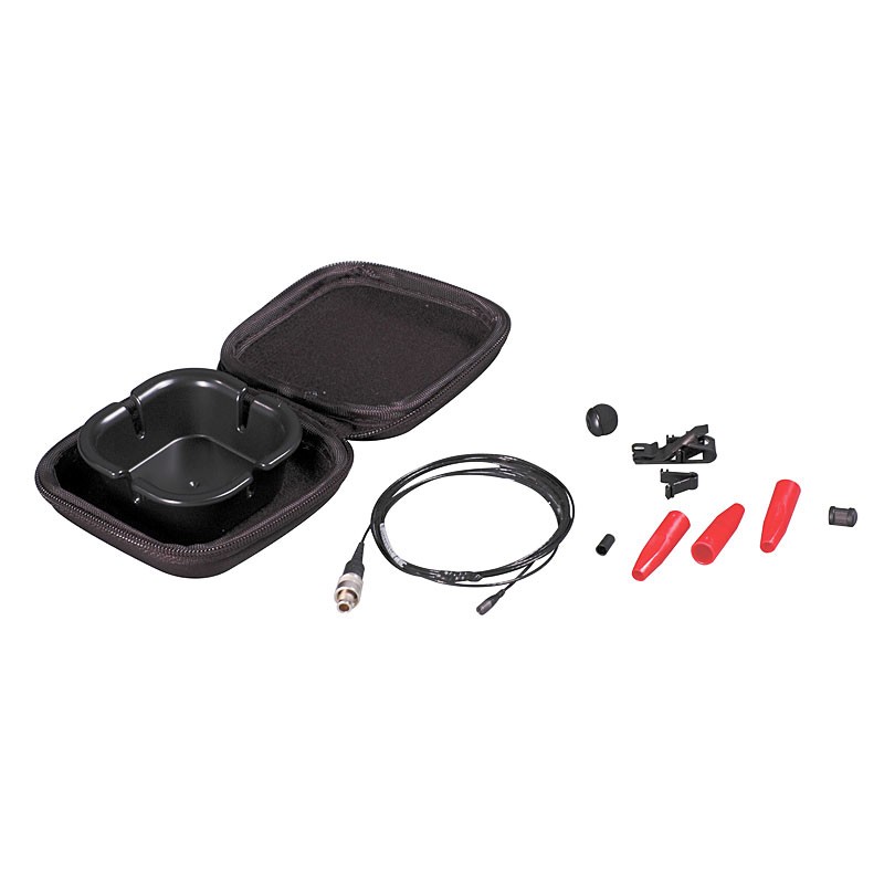 Sennheiser MKE14 Kit, Miniature ClipOn Lavalier Microphone w/ Accessories Black Location Sound