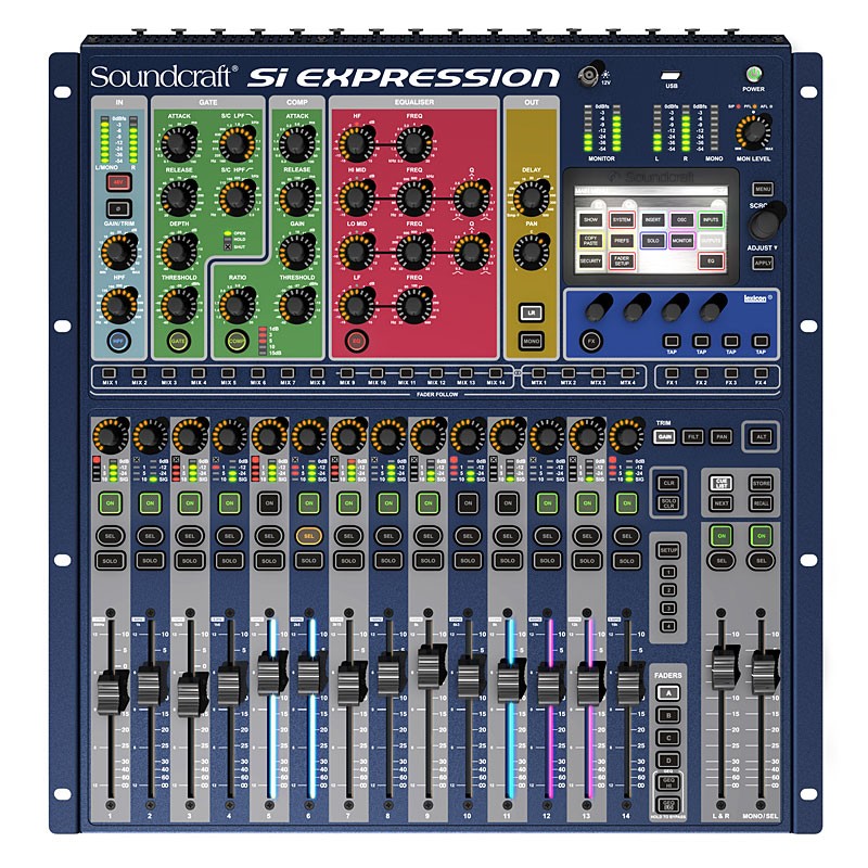 Soundcraft Si Expression 1 16Channel Digital Mixer, Rackmount
