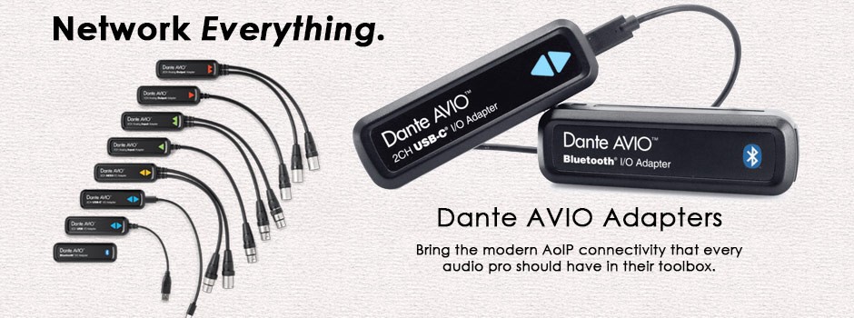 Audinate Dante AVIO Adapters