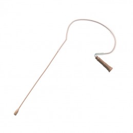 Countryman E6OW6L1SL E6 Omnidirectional Earset for Shure w/ TA4F Connector: 1mm Cable Diameter, Tan