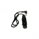 PSC 18 Inch Camcorder Mic Input Cable w/ 3-Pin XLR Female to Right Angle 1/8 Inch Stereo Mini Male