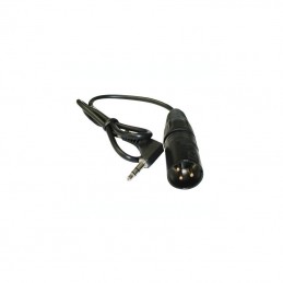 PSC 18 Inch Camcorder Mic Output Cable w/ 3-Pin XLR Male to Right Angle 1/8 Inch Stereo Mini Male