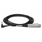 Hosa XVM-105F 3-Pin XLR Female to Right-Angle 3.5 mm TRS Camcorder Microphone Cable - 5 Ft.