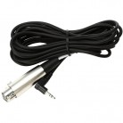 Hosa XVM-115F 3-Pin XLR Female to Right-Angle 3.5 mm TRS Camcorder Microphone Cable - 15 Ft.