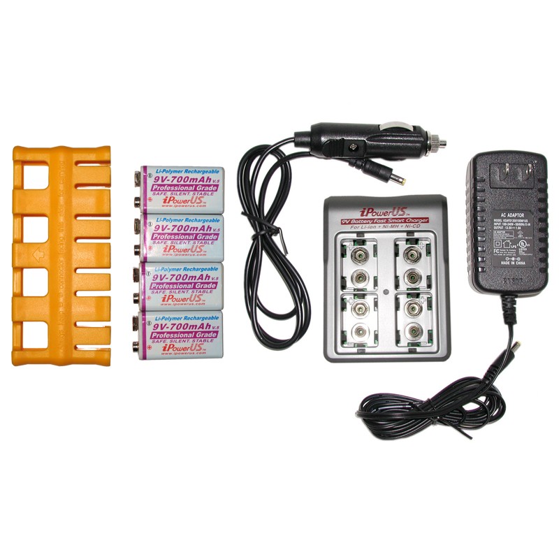 iPower 4Bay 9V Charger & Battery Combo Location Sound