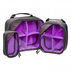 K-Tek KGBSETXP Stingray Gizmo-X Bag, Set of 3 - Purple Interior
