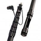 K-Tek KP14VFT 14 Ft. Mighty Boom, 5-Section Boom Pole, Internal Straight Cable, KPFT Flow-Through Base