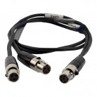 Lectrosonics MCTA5TA3F2 18-Inch TA5F to Dual TA3F Audio Output Cable