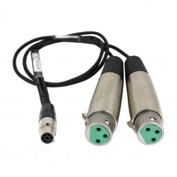 Lectrosonics MCTA6XLRF2 18 Inch Line Level Adapter Cable, Y-Cable 3-Pin Female XLR to TA6FLX
