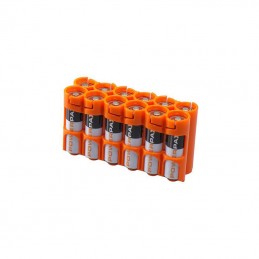 Storacell SlimLine AA Battery 12-Pack Case - Orange