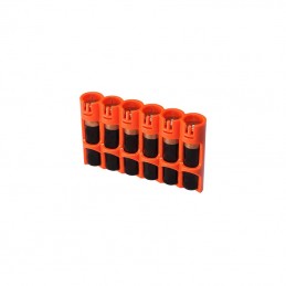 Storacell SlimLine AAA Battery 6-Pack Case - Orange