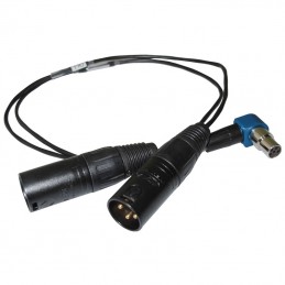 PSC 14 Inch Right Angle TA5F to (2) 3-Pin XLR Male