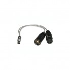PSC 12 Inch Y Cable w/ 3-Pin XLR Male & Female to 5-Pin Lemo