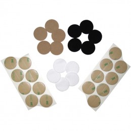 URSA Soft Circles Lavalier Mic Covers, 15/Pack Multi-Color