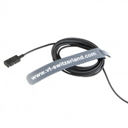 Voice Technologies VT500X EXTREME Omni Waterproof Lavalier Microphone, Unterminated, Mic Only - Black