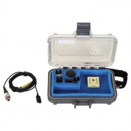 Voice Technologies VT506WA Water Adventure Waterproof Lavalier Microphone, High Frequency Response, w/ Lemo 3-Pin Connector - Black