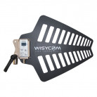 Wisycom LBNA2 Wideband UHF Log Periodic Dipole Array Skeletal Antenna with Booster, BNC Connector (470 to 870 MHz, Active; 420 to 1300 MHz, Passive)